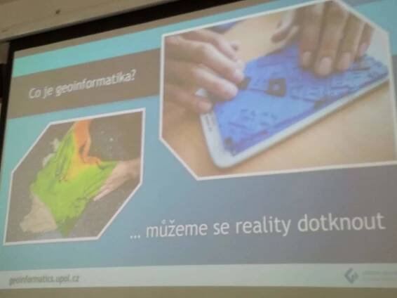 Návštěva katedry Geoinformatiky UP Olomouc - Základní škola a Mateřská škola Bohuňovice