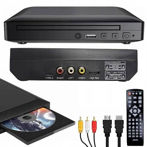 DVD CD PŘEHRÁVAČ HDMI TV USB Full HD 1080P + dálkové ovládání