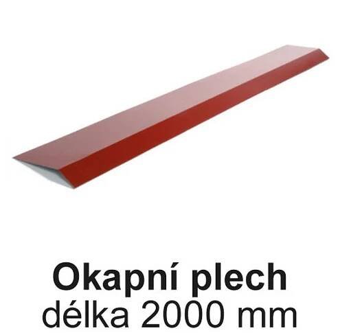 Obrázek produktu Plech okapní antracit Alumat (APM) – 2000 mm