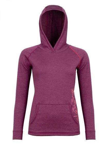 Dámská klokanka High Point Moa Merino Lady Hoody, magenta