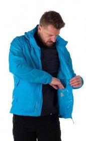 Pánská nepromokavá multisportovní bunda sbalitelná 2L NORTHKIT blue