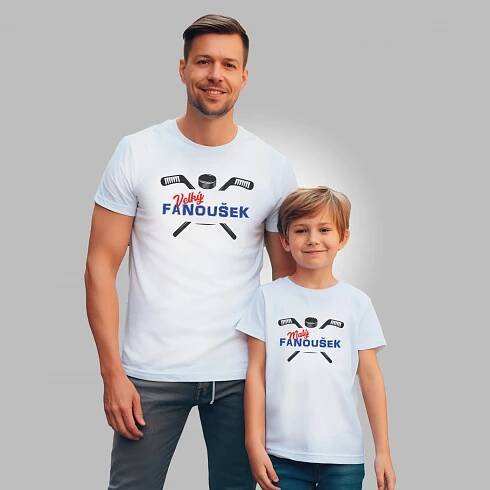 Rodinná sada (tričko s krátkým rukávem) Malý a velký fanoušek
