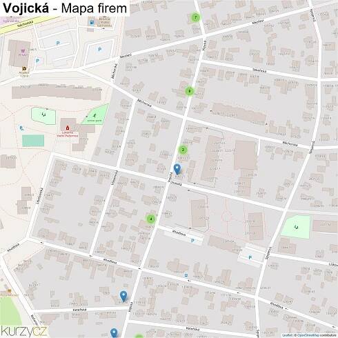 Vojická - mapy | Kurzy.cz