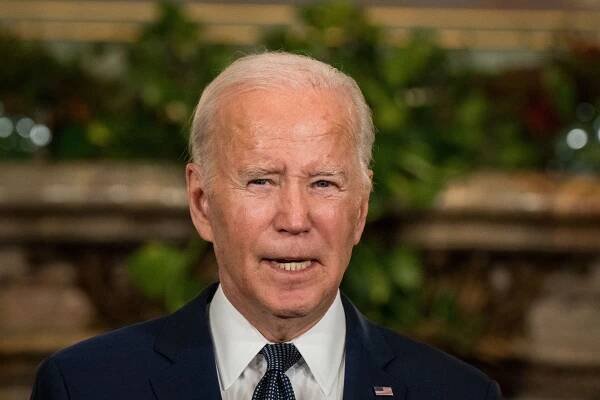 President Biden at a news conference.