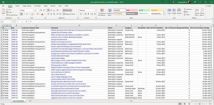 Issues with built-in script fields