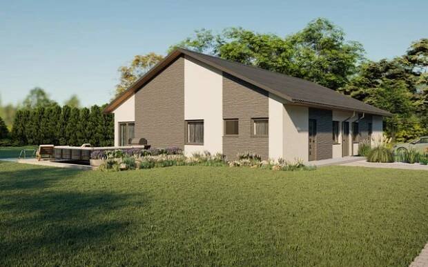 Projekt rodinného domu | Dvojdům Klasik 204/24°