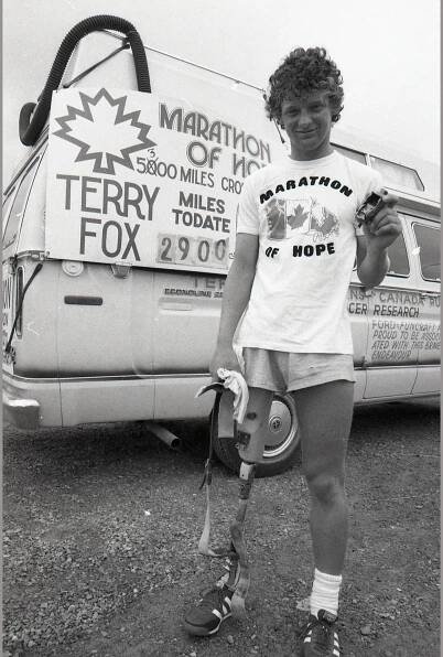 Terry Fox With His Car Wallpaper