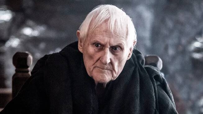 Britský herec Peter Vaughan, představitel Aemona Targaryena v seriálu Hra o...