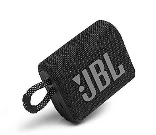 JBL Go 3 Portable Waterproof Bluetooth Speaker, Black