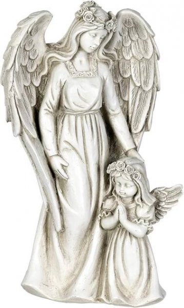 Best Angel Woman Garden Statue Hand On Heart