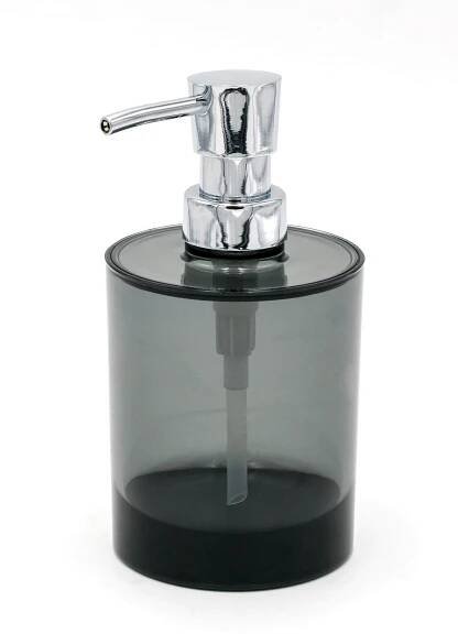 DÁVKOVAČ MÝDLA šedá, průhledné - šedá/průhledné, Basics, plast (9/15/9cm) - Sadena