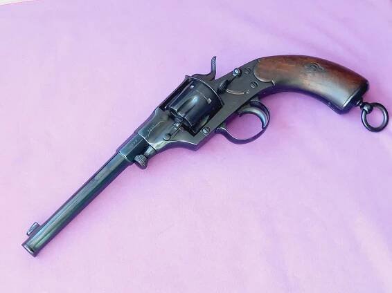 Německý velký vojenský revolver M1879- Reichsrevolver, 10,6 mm CF! Top