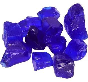 Výtvárné potřeby PourArt Skleněná drť Indigo KNG 01 20-30mm 500g