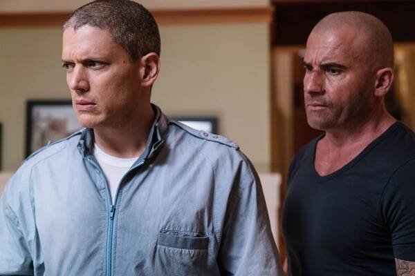 Wentworth Miller and Dominic Purcell in Prison Break.