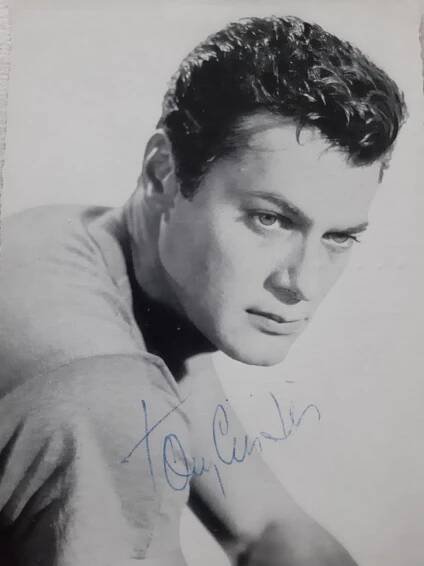 TONY CURTIS - AUTOGRAM - ORIGINÁLNÍ PODPIS - RARITA