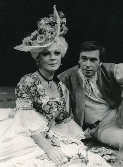 Jana Hlaváčová a František Němec ve hře Lucerna, 1983 - Herečka Jana Hlaváčová (9/20)