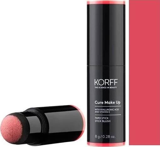 Korff Cure Make Up Stick Blush tvářenka v tyčince s pěnovým aplikátorem 8 g 02