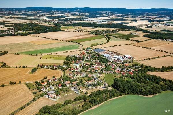 Třebešov z ptačí perspektivy – Obec Třebešov