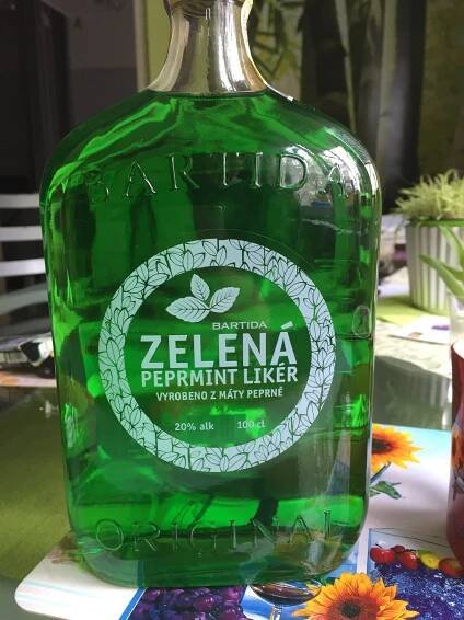 Podrobné informace o potravině Zelená - peprmint likér