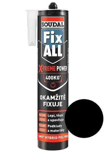 Soudal Fix ALL Lepidlo X-TREME černé; 290 ml