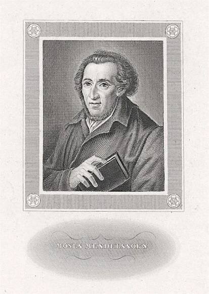 Moses Mendelssohn, Meyer, oceloryt, (1860)