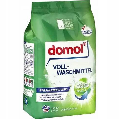 Domol Růžový Univerzální prášek na bílé prádlo 20 PD 1,35 kg