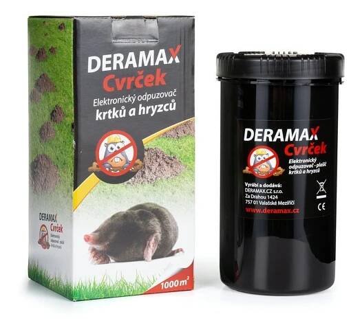 Deramax-Cvrček Elektronický plašič (odpuzovač) krtků a hryzců
