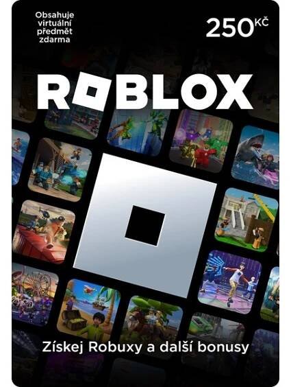 Digitální dárková karta Roblox 250 CZK (online kód) - Smarty.cz
