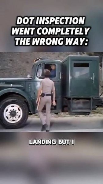 Level 1 DOT inspection went the wrong way. #trucker #truckdriver #semitruck #CHiPs #movie