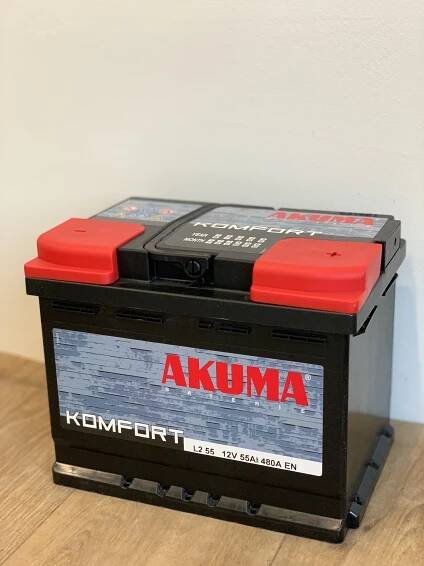 BATERIE AKUMA 12V 55Ah KOMFORT