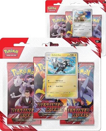Pokémon TCG SV10 Destined Rivals 3 Blister Booster mix druhů