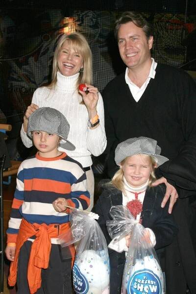 Christie Brinkley, Peter Cook and their children Jack and Sailor.