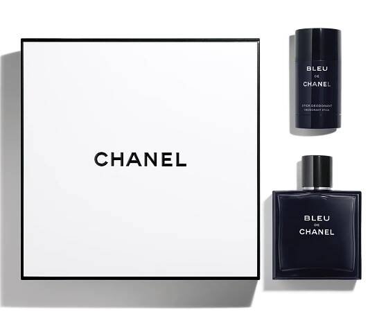 CHANEL BLEU DE CHANEL DÁRKOVÁ SADA BLEU DE CHANEL S PÁNSKOU TOALETNÍ VODOU VE SPREJI 100 ML A TUHYM DEODORANTEM 60 G  -
