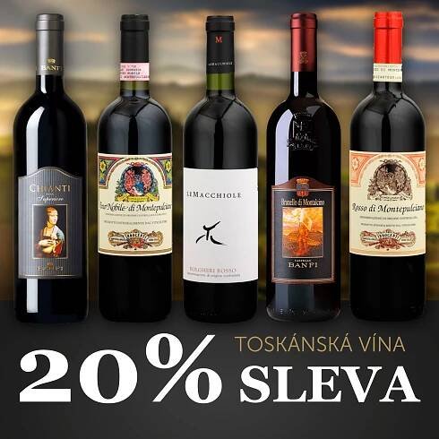 Toskánská vína -20% - UKONČENO
