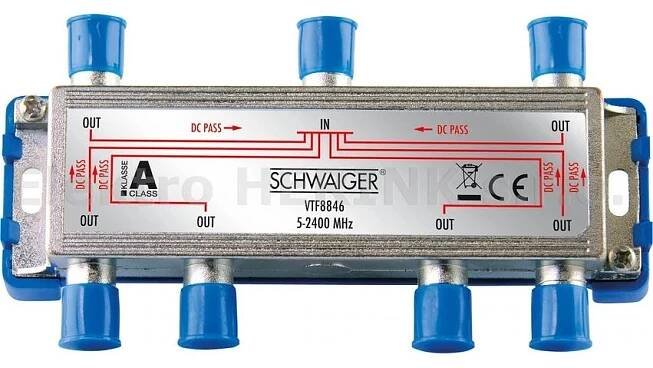 SCHWAIGER VTF 8846 rozbočovač šestinásobný (DC)