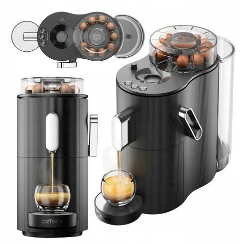 Elegantní kávovar na kapsle CAFE ROYAL CoffeeB Globe ČERNÝ
