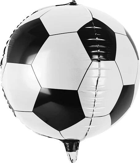 PartyDeco Fóliový balónek 40 cm fotbalový míč