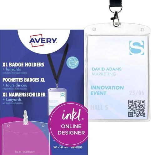 Avery-Zweckform 4834 štítek se jménem  (š x v) 105 mm x 148 mm   10 ks