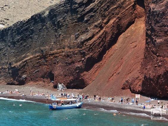 Red (Kokkini) Beach - pláž - Santorini