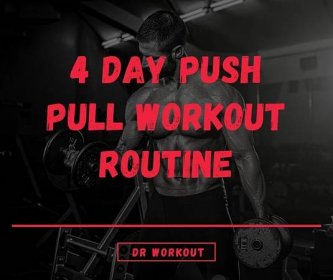 4 Day Push Pull Workout Routine (with PDF)