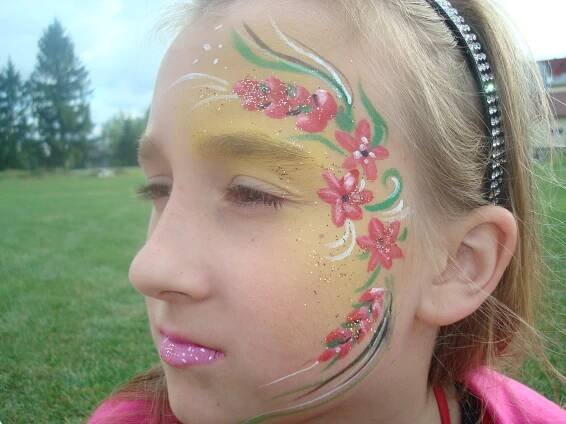 Malování dětí Opava, na obličej, na tělo, tetování, facepainting, bodypainting, Opava, Ostrava