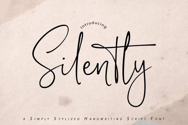 Silently - Handwriting Script Font