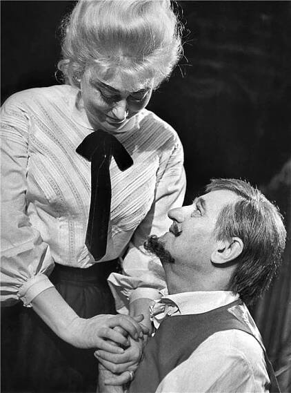 Louisa - 24.06.1966, Milada Šubrtová (Louisa), Václav Bednář (Otec) Foto: Jaromír Svoboda