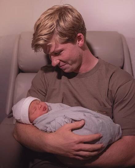 robert irwin and baby