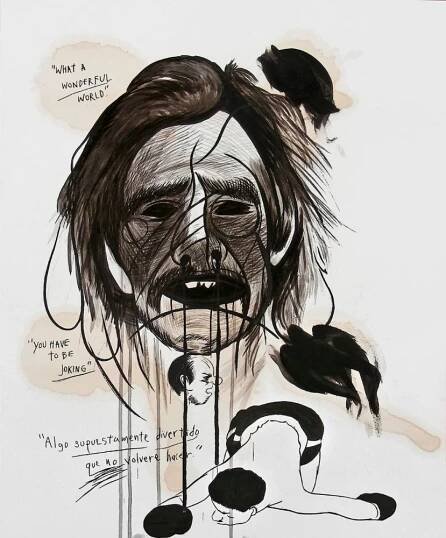 untitled (what a wonderful world, from the series sanson blind), 2009

chinese ink on paper

22.76 x 18.9 in.

&nbsp;

&nbsp;