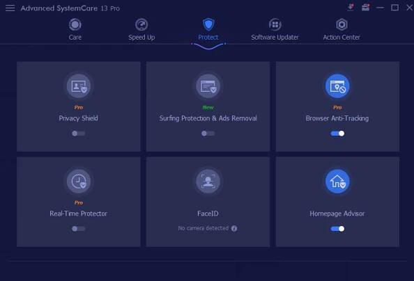 Ochrana Iobit Advanced SystemCare Pro 13
