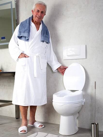 WC-Sitzerhöhung Sam ca. 10 cm, weiß, PP