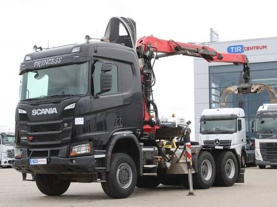 Lesovůz, Auto s hydraulickou rukou Scania R500 XT ,6x6,RETARDER,PALFINGER EPSILON Q170Z96: obrázek 1