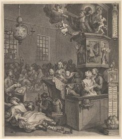 William Hogarth (British, London 1697–1764 London) Credulity, Superstition, and Fanaticism, March 15, 1762 British, Etching and engraving; second state of two?; sheet: 14 5/8 x 12 3/4 in. (37.1 x 32.4 cm) The Metropolitan Museum of Art, New York, Harris Brisbane Dick Fund, 1932 (32.35(151)) http://www.metmuseum.org/Collections/search-the-collections/400102