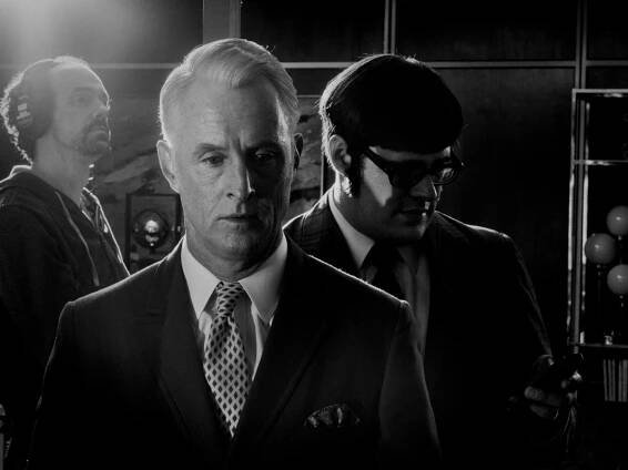 USA. Los Angeles, 2014. On the set of madmen (7th season).